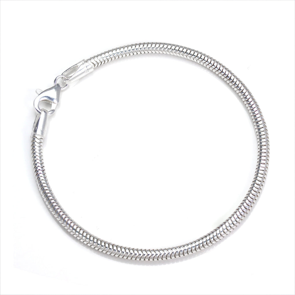 Bracelet serpent en argent sterling de 3 mm - 19 cm