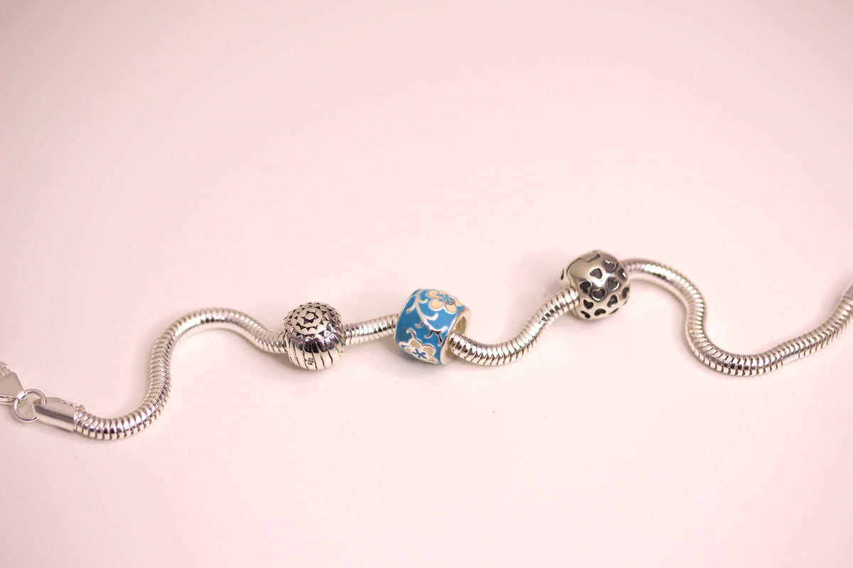 Bracelet serpent en argent sterling de 3 mm - 19 cm