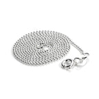 Chaîne à billes en argent sterling de 1 mm