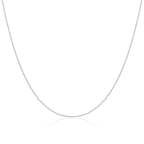 Chaîne à billes en argent sterling de 1 mm