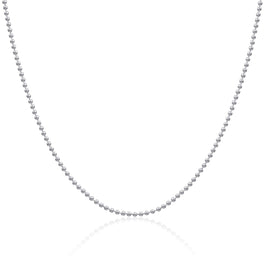 Chaîne à billes en argent sterling de 2 mm
