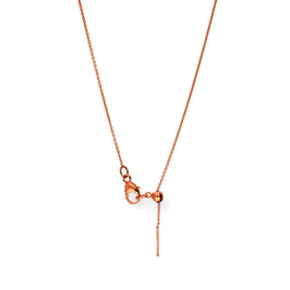 Collier ras du cou réglable en or rose 9 carats de 44 cm