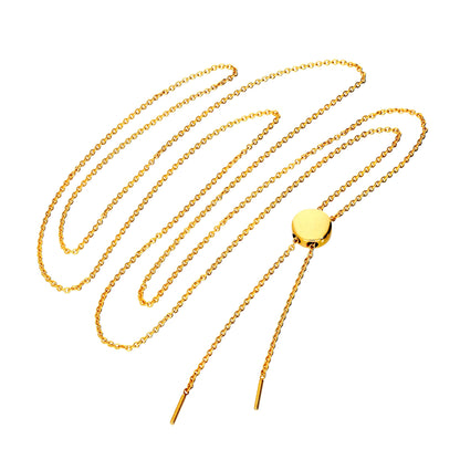 Collier réglable en or 9 carats d'une longueur maximale de 66 cm