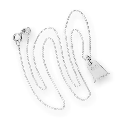 Collier pendentif fantôme en argent sterling de 14 à 22 pouces