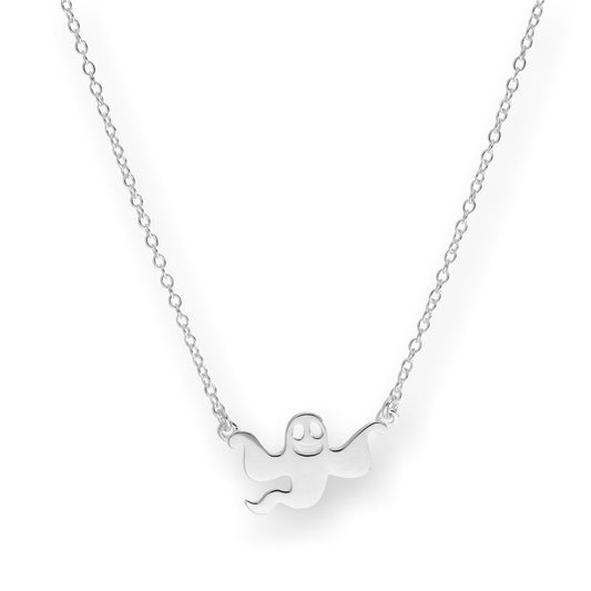 Collier fantôme volant en argent sterling sur chaîne de 45 cm