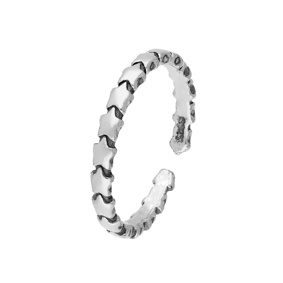 Bague d'orteil étoiles en argent sterling