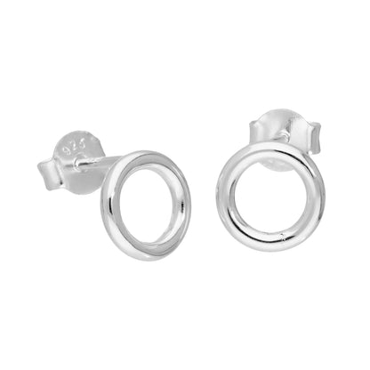 Boucles d'oreilles à tige en argent sterling de 8 mm