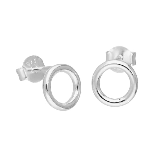 Boucles d'oreilles à tige en argent sterling de 8 mm
