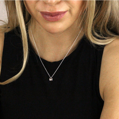 Collier tête de chat en argent sterling avec chaîne de 45 cm