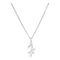 Collier pendentif en argent sterling en forme de canne à sucre enveloppée de 40 à 55 cm
