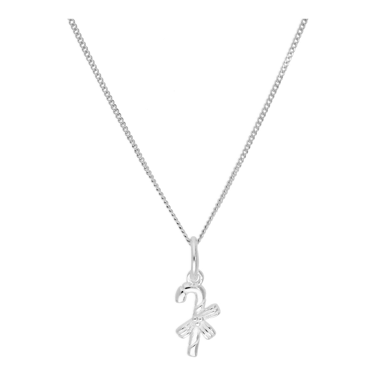 Collier pendentif en argent sterling en forme de canne à sucre enveloppée de 40 à 55 cm