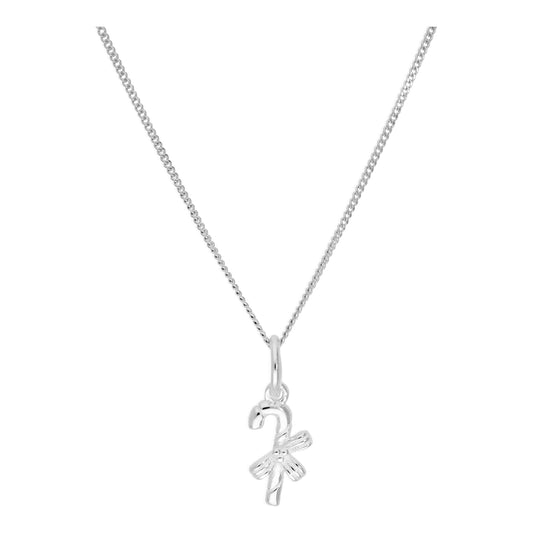 Collier pendentif en argent sterling en forme de canne à sucre enveloppée de 16 à 22 pouces