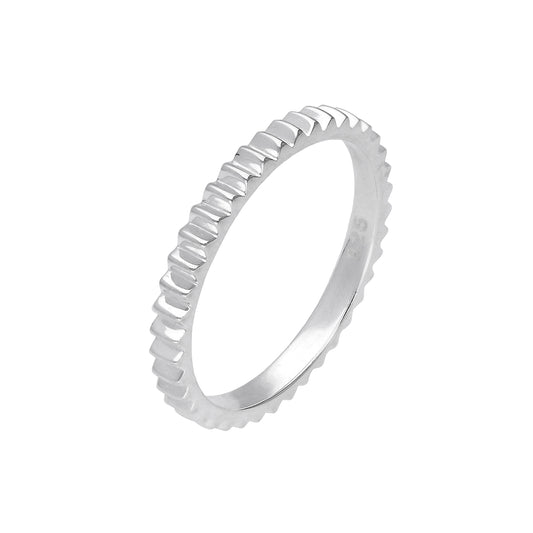 Bague en argent sterling avec engrenage