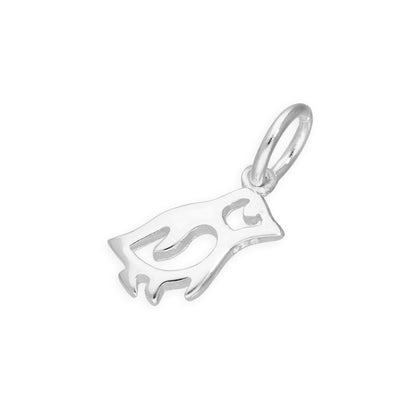 Breloque pingouin en argent sterling avec détails découpés