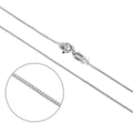 Chaîne gourmette en argent sterling taille diamant 70 cm
