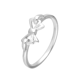 Bague en argent sterling avec nœud en ruban, tailles 49 à 65