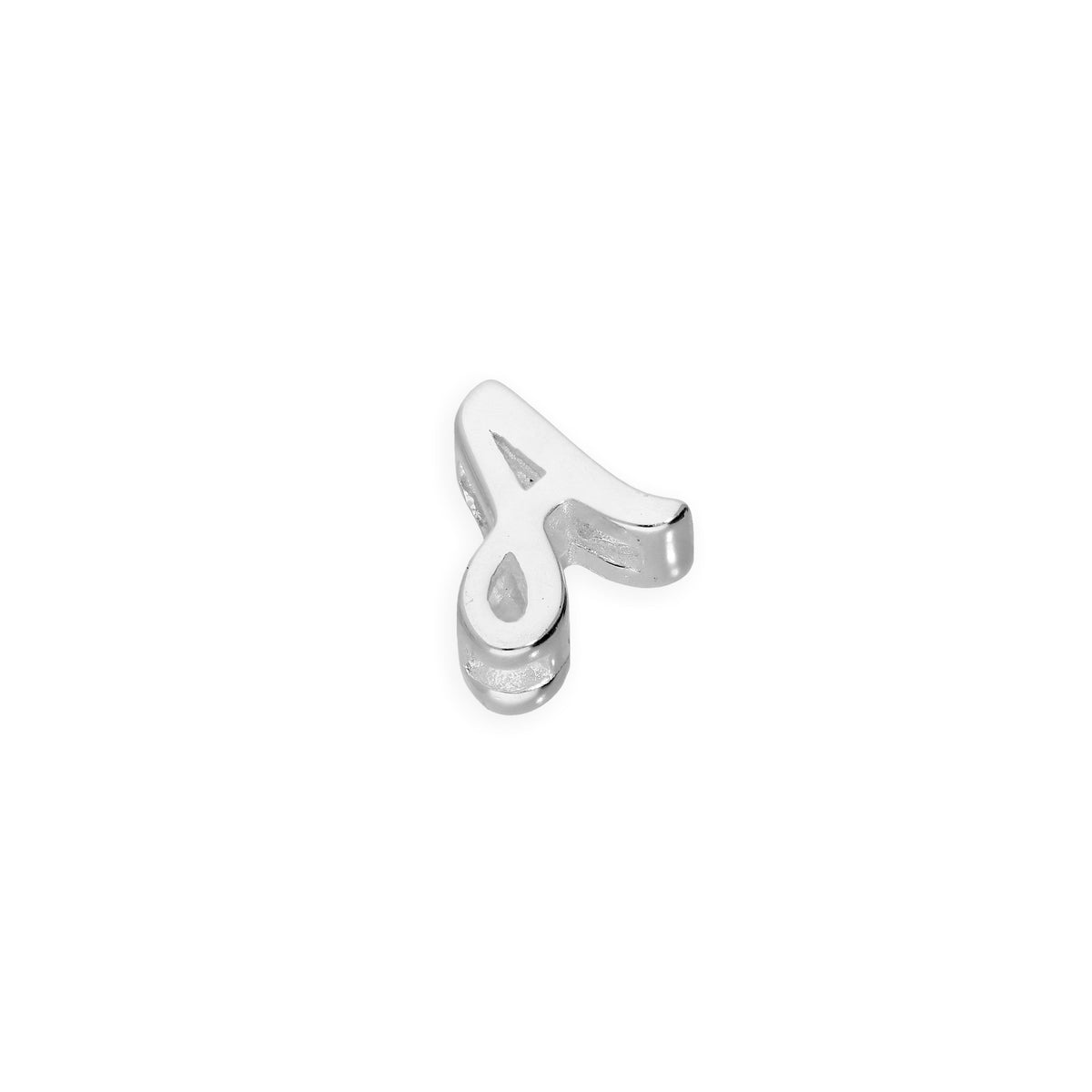 Breloques flottantes en argent sterling avec lettres de l'alphabet A à Z