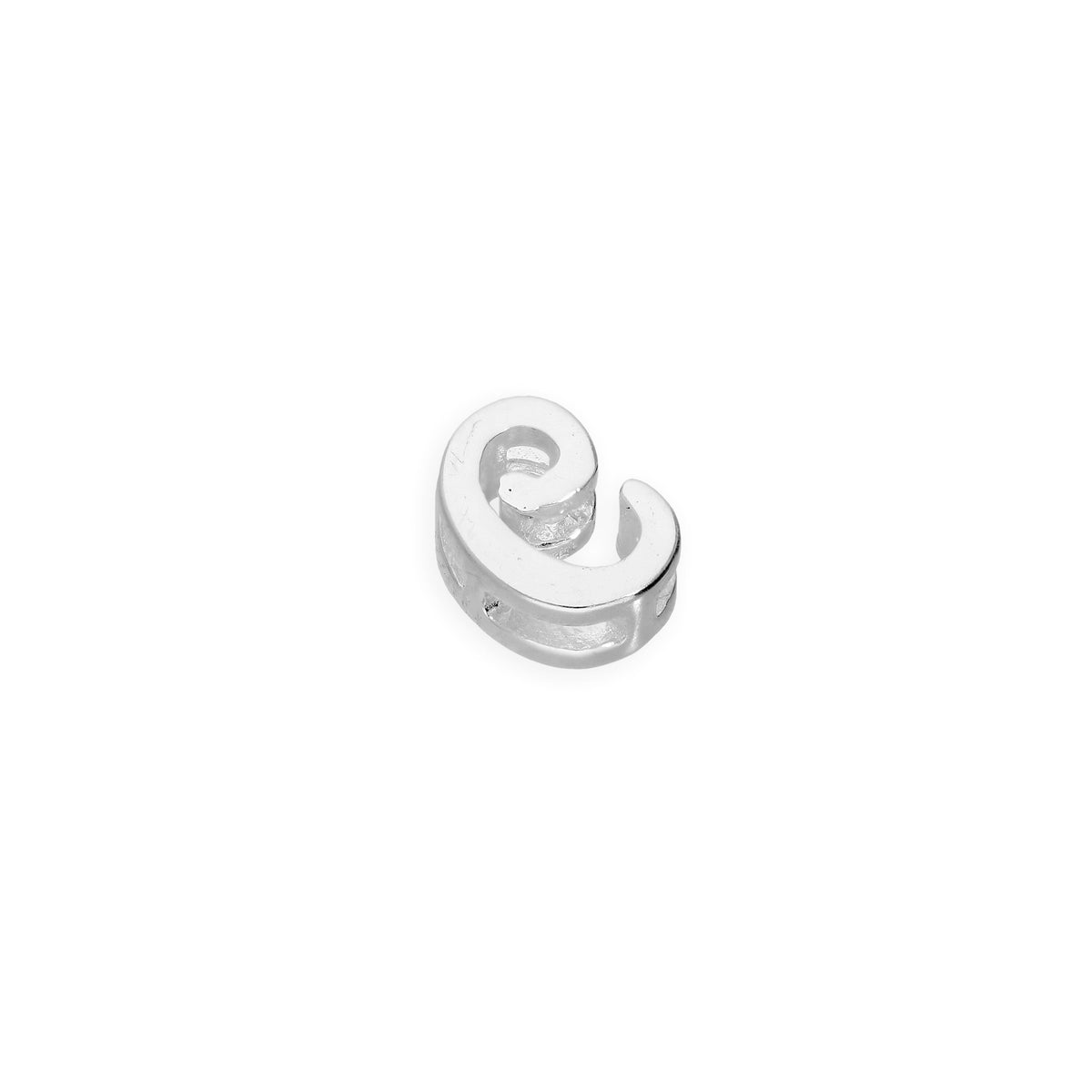 Breloques flottantes en argent sterling avec lettres de l'alphabet A à Z