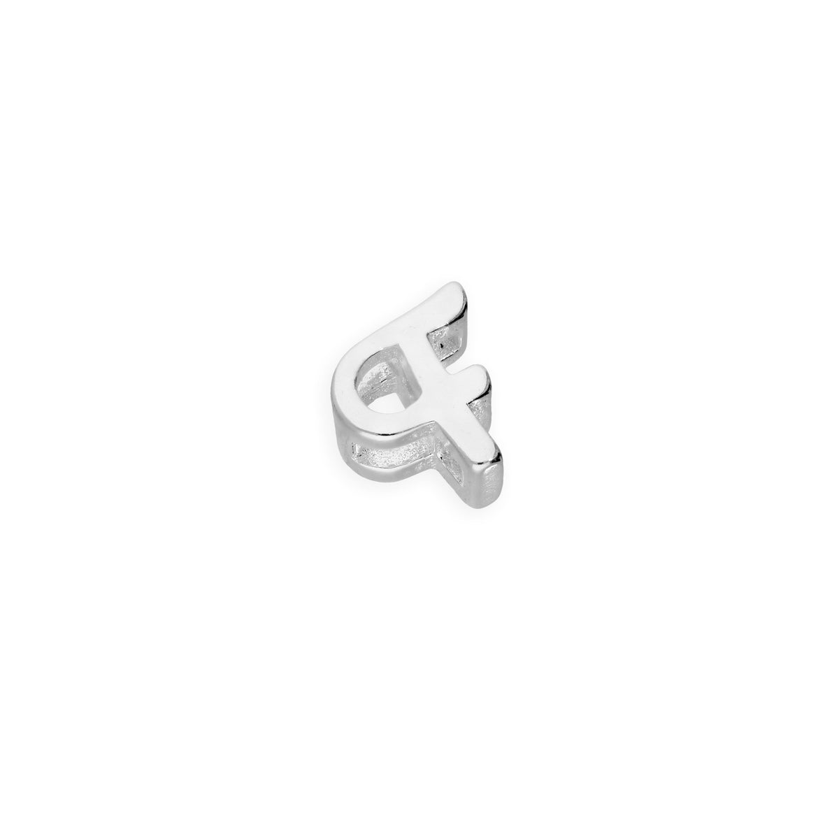 Breloques flottantes en argent sterling avec lettres de l'alphabet A à Z