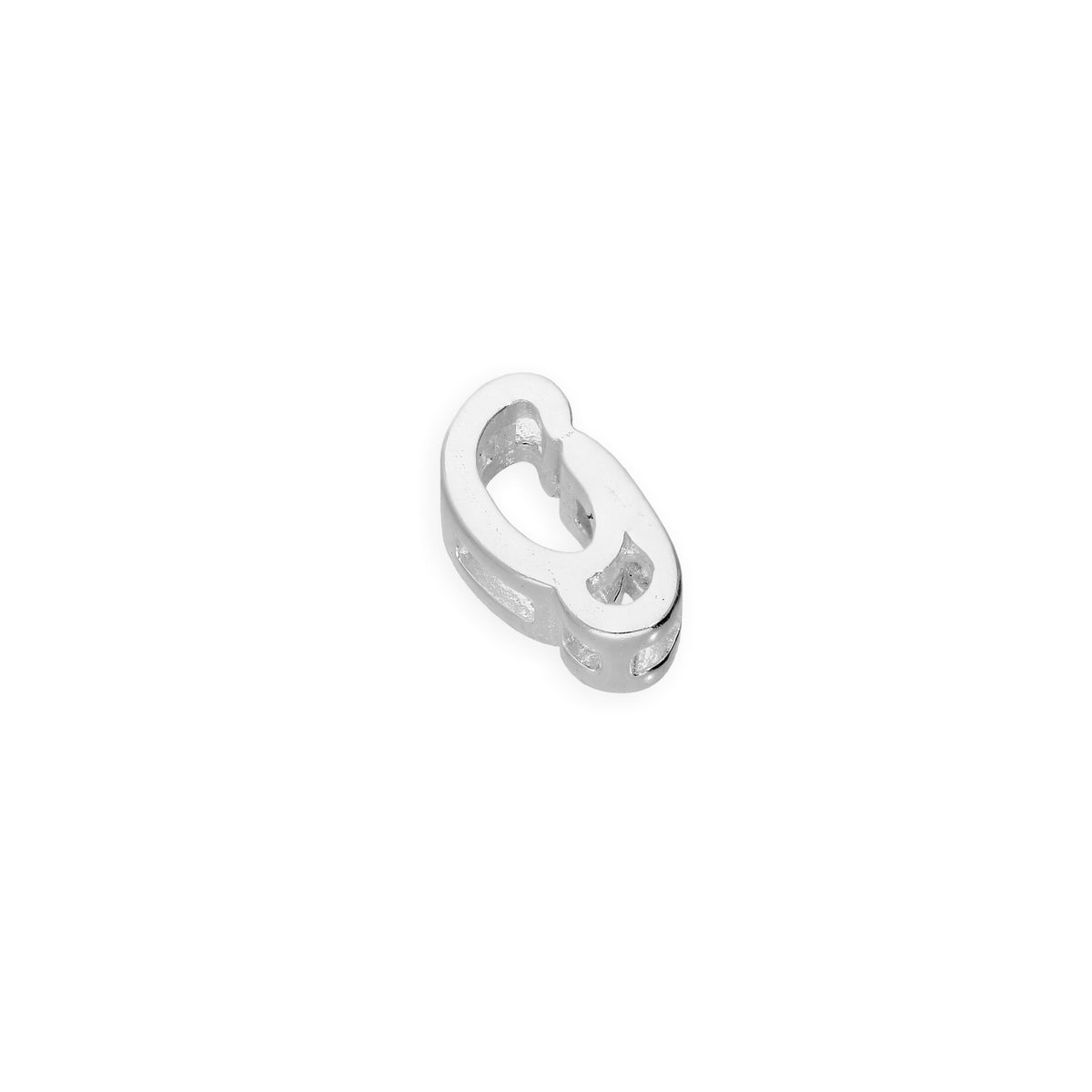 Breloques flottantes en argent sterling avec lettres de l'alphabet A à Z