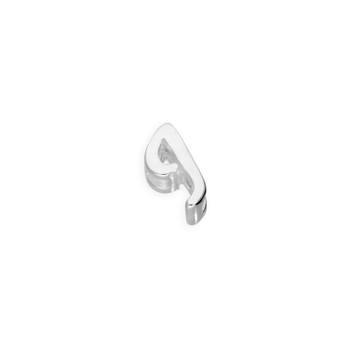 Breloques flottantes en argent sterling avec lettres de l'alphabet A à Z