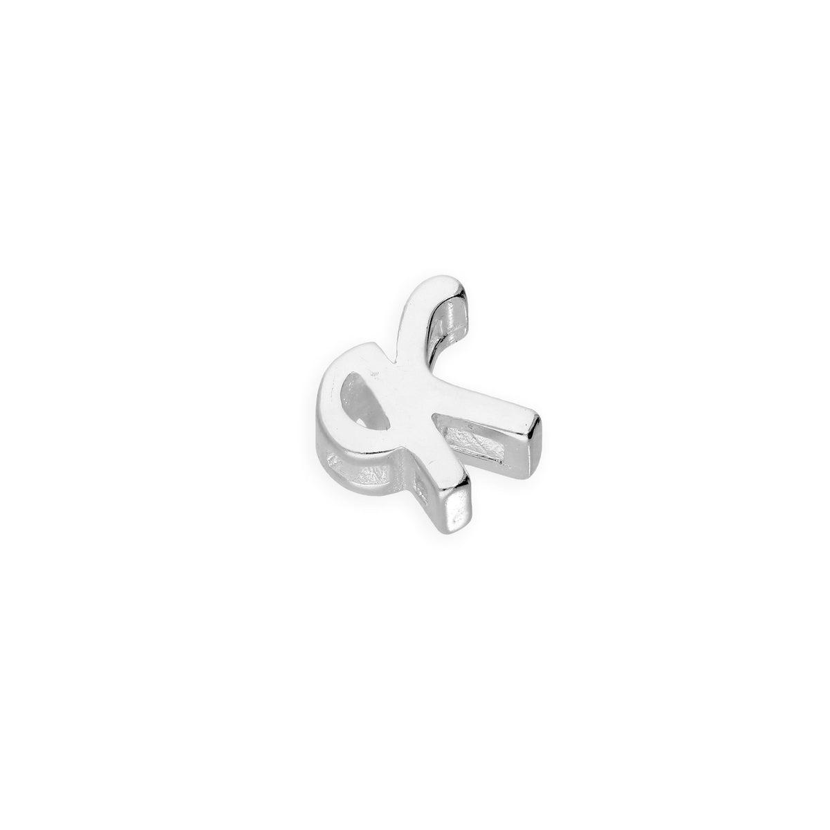 Breloques flottantes en argent sterling avec lettres de l'alphabet A à Z