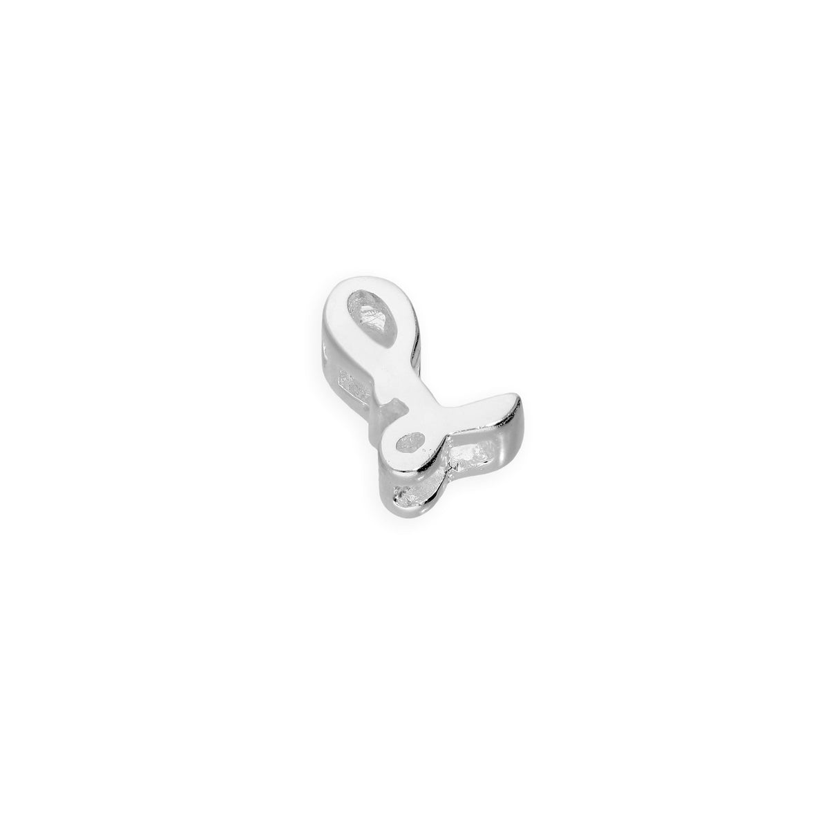 Breloques flottantes en argent sterling avec lettres de l'alphabet A à Z