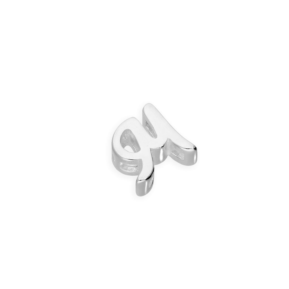 Breloques flottantes en argent sterling avec lettres de l'alphabet A à Z