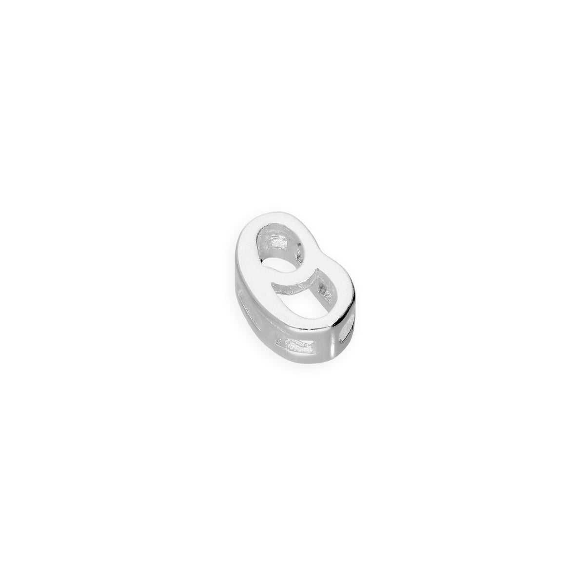 Breloques flottantes en argent sterling avec lettres de l'alphabet A à Z