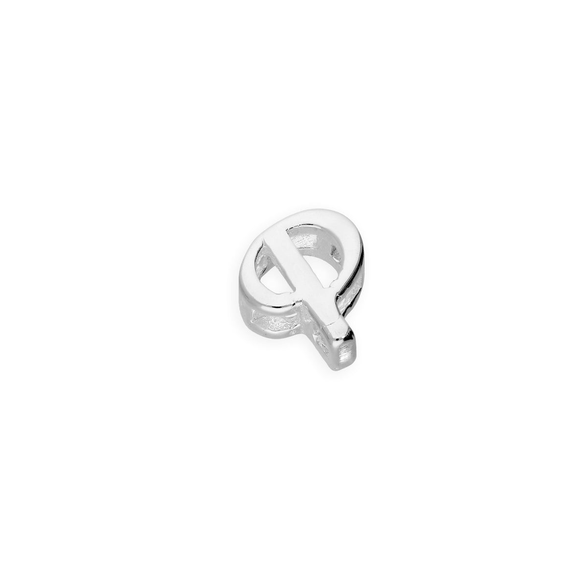 Breloques flottantes en argent sterling avec lettres de l'alphabet A à Z