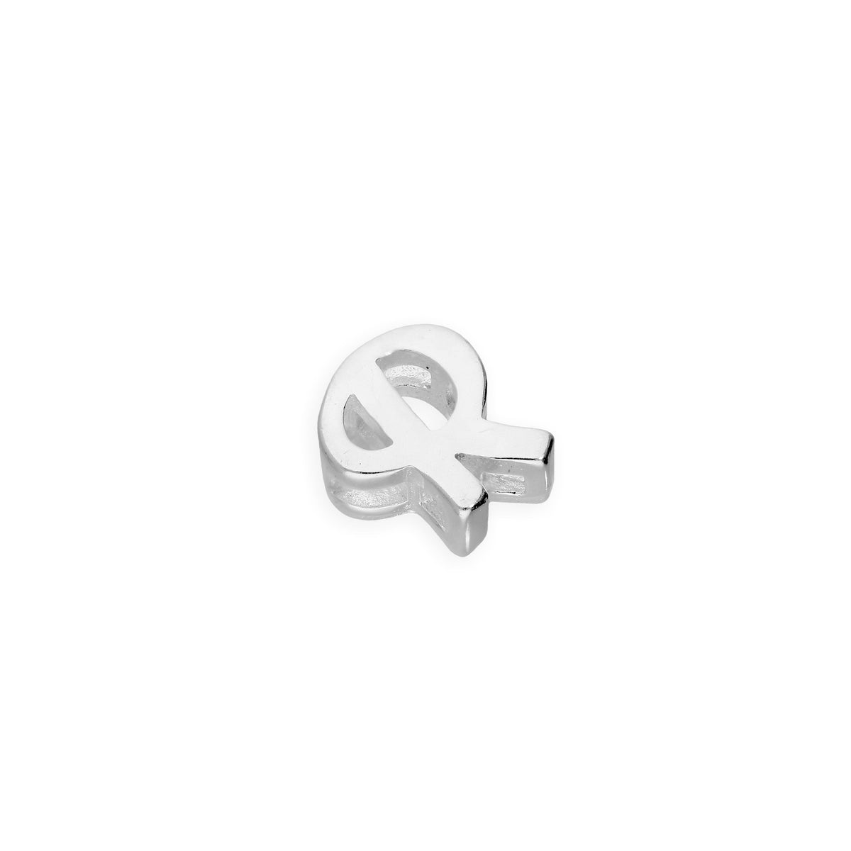 Breloques flottantes en argent sterling avec lettres de l'alphabet A à Z