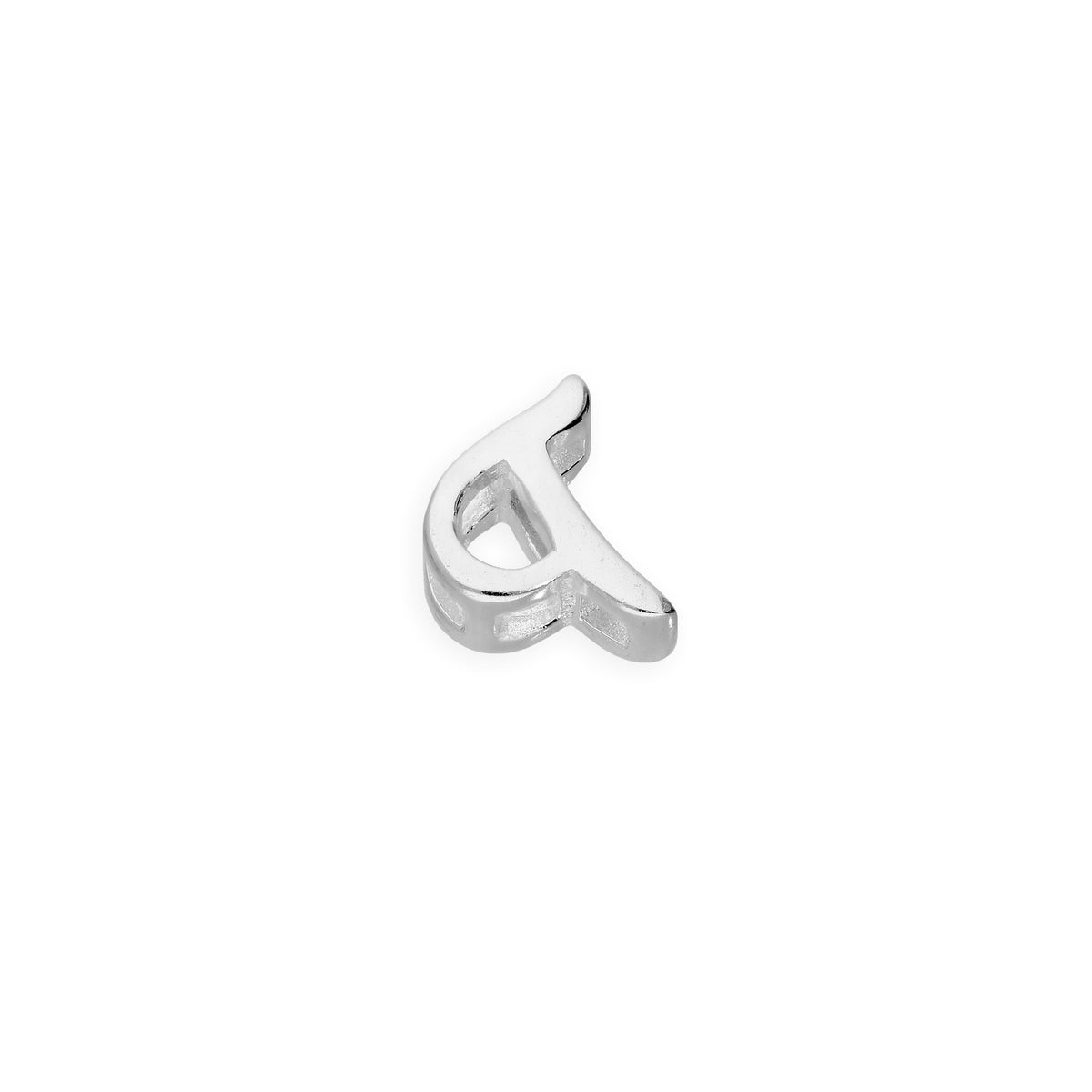 Breloques flottantes en argent sterling avec lettres de l'alphabet A à Z