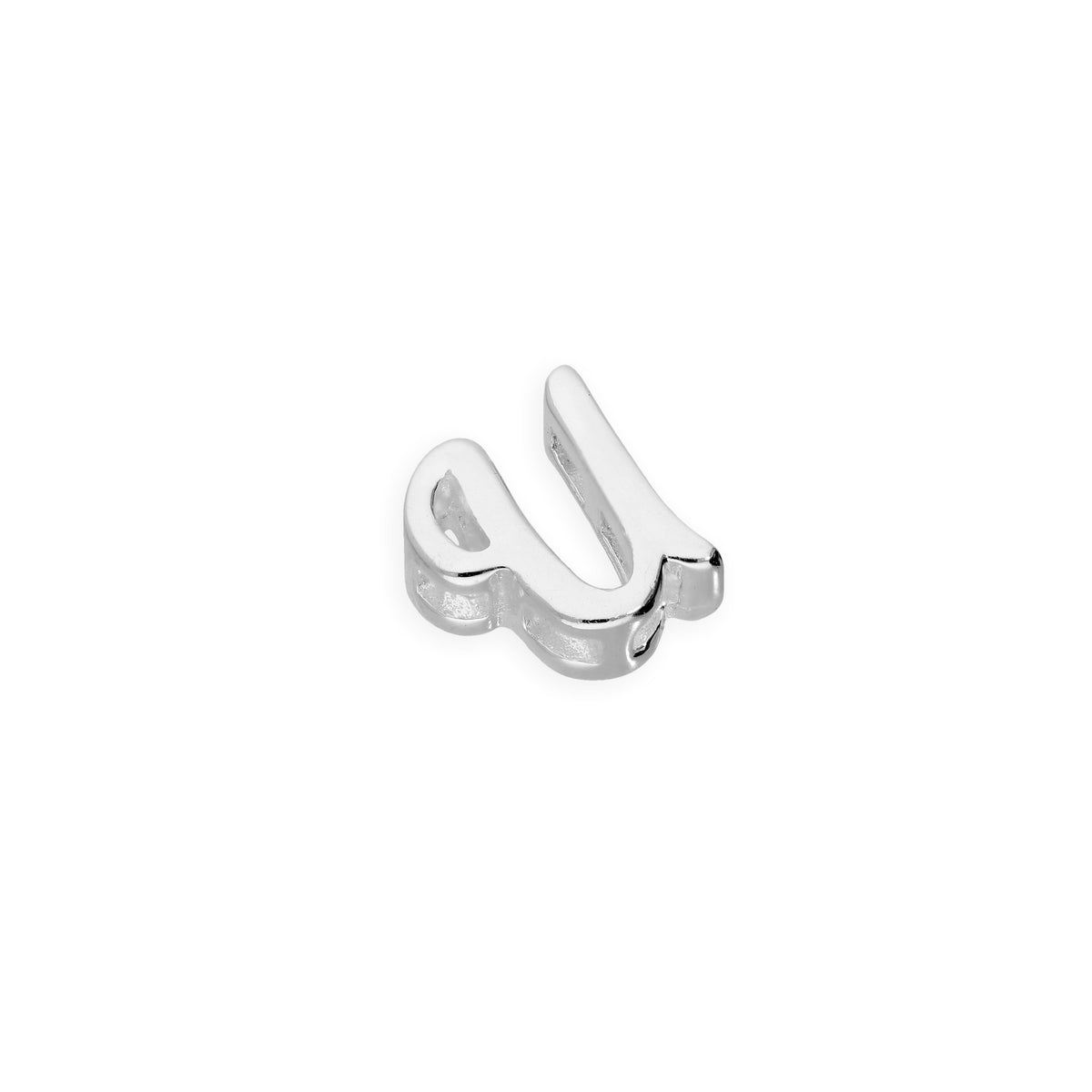 Breloques flottantes en argent sterling avec lettres de l'alphabet A à Z