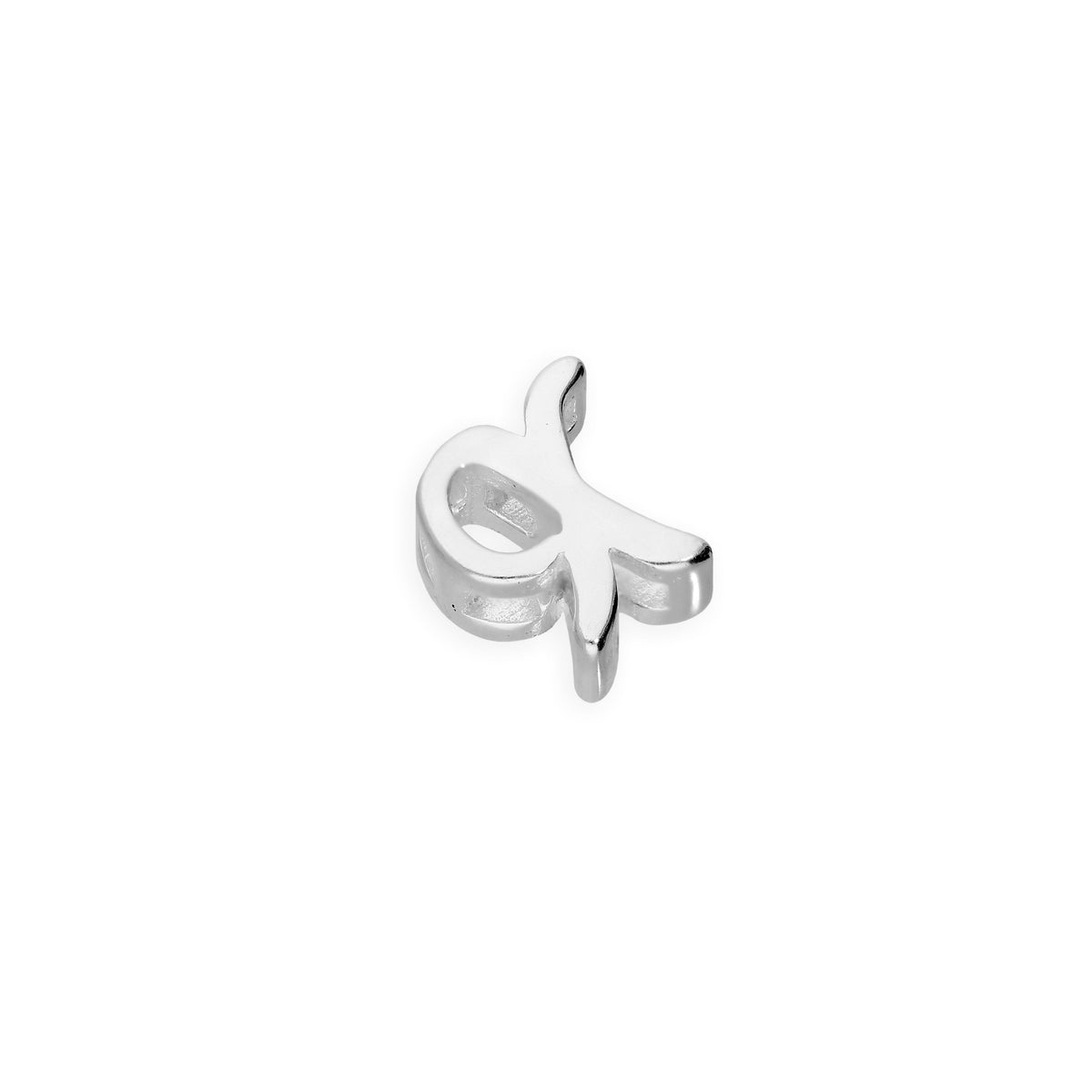 Breloques flottantes en argent sterling avec lettres de l'alphabet A à Z