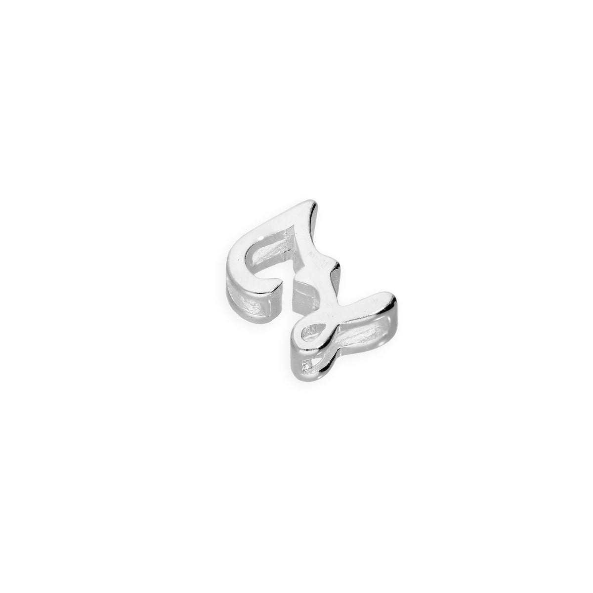 Breloques flottantes en argent sterling avec lettres de l'alphabet A à Z