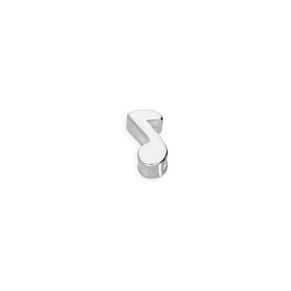 Breloque note de musique flottante en argent sterling