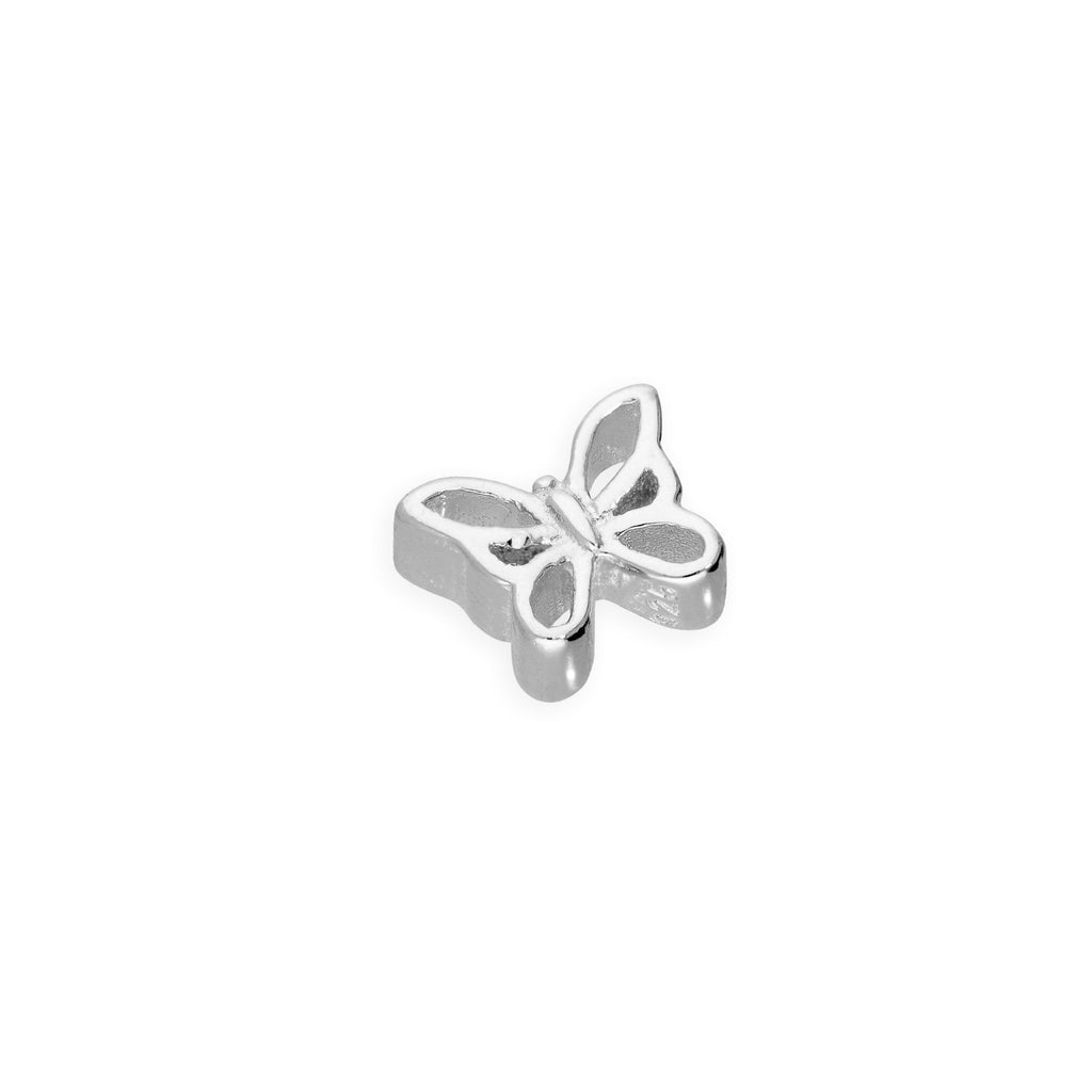 Breloque papillon ouvert flottant en argent sterling