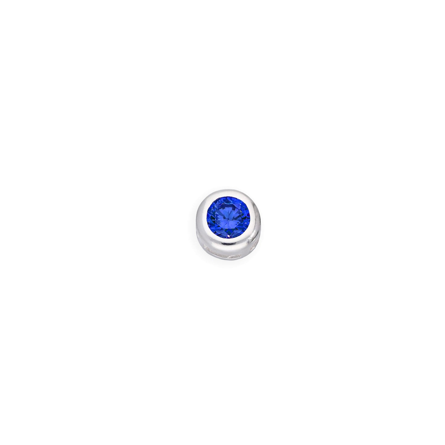 Breloques flottantes en argent sterling et cristal CZ avec pierre de naissance