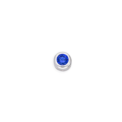 Breloques flottantes en argent sterling et cristal CZ avec pierre de naissance
