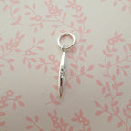 Pendentif en argent sterling et véritable diamant en forme de pointe