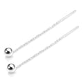 Boucles d'oreilles à billes en argent sterling de 4 mm