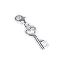 Breloque en forme de cœur en argent sterling