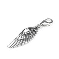 Breloque à clip en argent sterling en forme d'aile d'ange