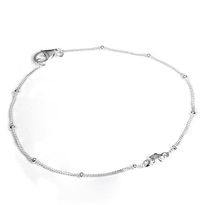 Bracelet étoile en argent sterling avec perles et diamants taillés