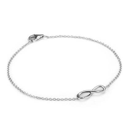 Bracelet Belcher Infinity en argent sterling avec fermoir