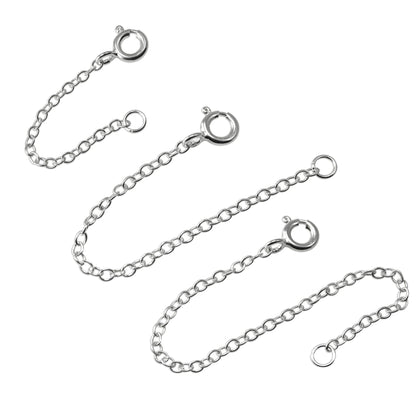 Rallonge de chaîne en argent sterling de 5 à 10 cm