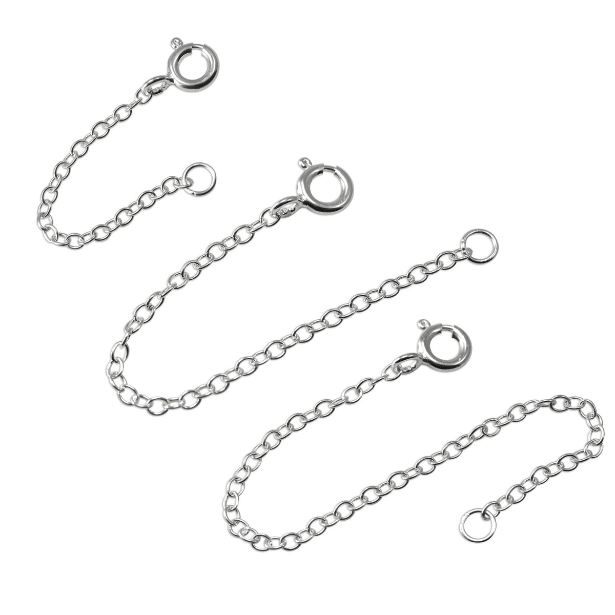 Rallonge de chaîne en argent sterling de 5 à 10 cm