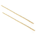 Boucles d'oreilles à tige en argent sterling plaqué or de 12 mm