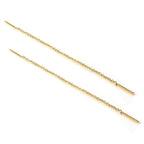 Boucles d'oreilles à tige en argent sterling plaqué or de 12 mm