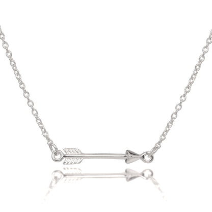 Collier chaîne flèche en argent sterling de 40 cm